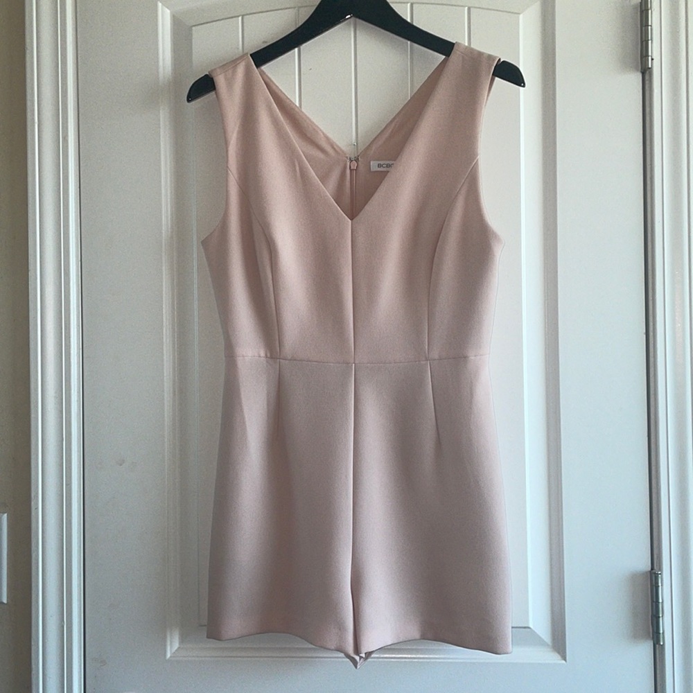 BCBGENERATION pale pink, sleeveless romper size 8